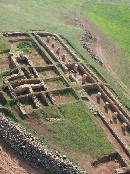 Vista aérea del yacimiento de Jamila en Villanueva de los Infantes