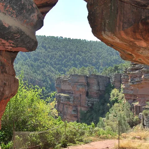 Mirador natural del cañón.