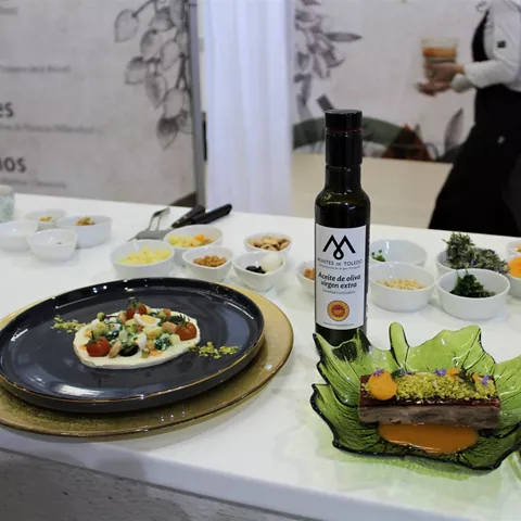 Platos de alta cocina elaborados con aceite de oliva virgen extra