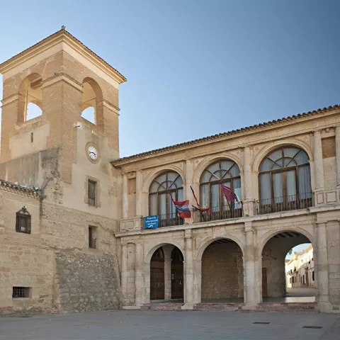 Edificios tradicionales vistos desde patio interior