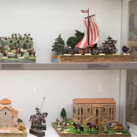 Soldaditos de plomo en el Museo Plomhist Manzanares