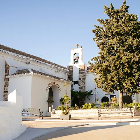 Entrada al Santuario de la Virgen de Criptana