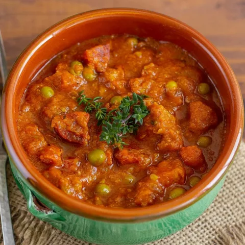 Guiso servido en cazuela