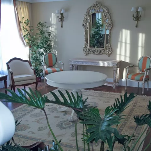 Salón clásico con muebles elegantes