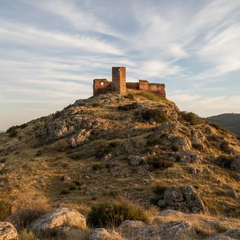 Panorámica del castillode Caracuel
