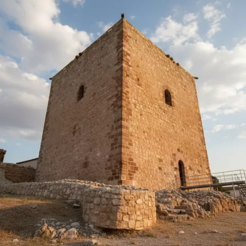 Lateral del castillo de Terrinches