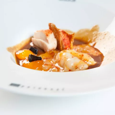 Sopa de ajo negro, restaurante Molino de Alcuneza