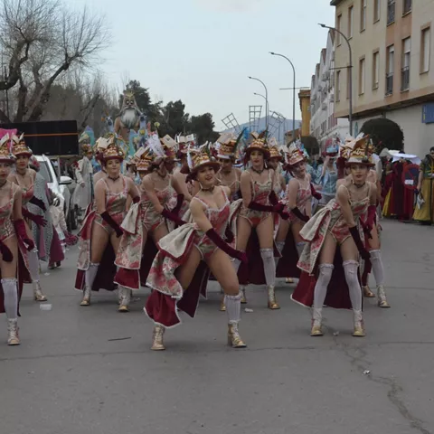 Desfile en el carnaval de Malagón, provincia de Ciudad Real
