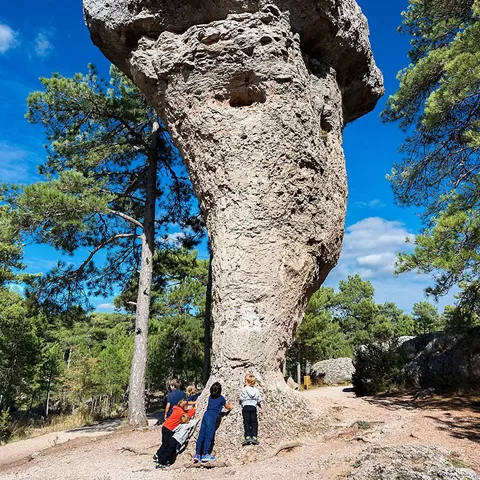 Formación gitante en la Ciudad Encantada de Cuenca