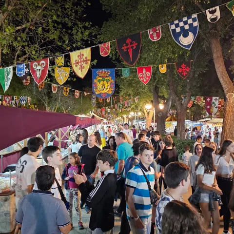 Mercado medieval en las jornadas medievales de Manzanares