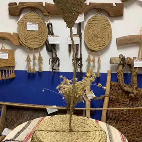 Sala del Museo del Esparto en Riópar