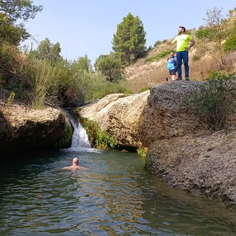 Piscina natural en las pozas de Socovos, Albacete