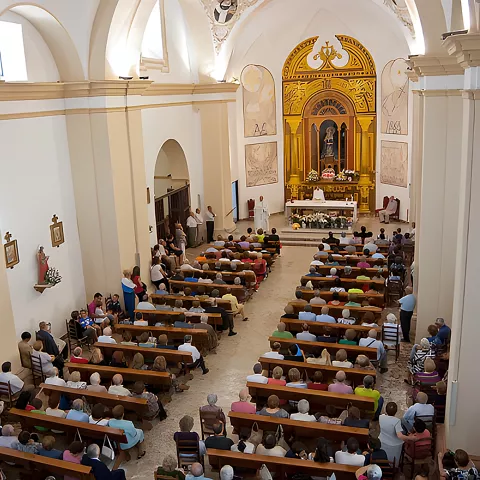 Interior del Santuario de la Virgen de los Remedios de Fuensanta