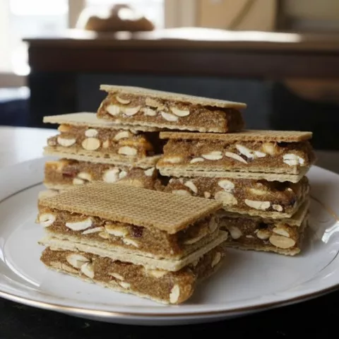 Porciones de dulce tradicional en plato