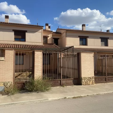 Conjunto de viviendas unifamiliares de arquitectura residencial moderna.