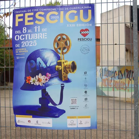 Cartel promocional de festival de cine.