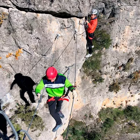Vista panorámica desde vía ferrata