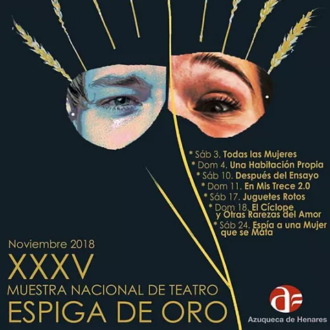 Cartel de festival nacional de teatro.
