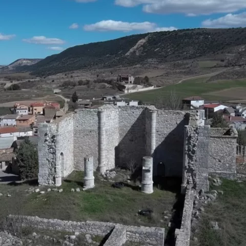 Vista aérea de ruinas