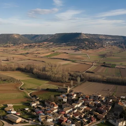 Vista general del valle y tierras agrícolas