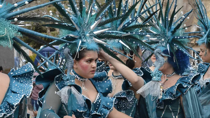 Desfile en el carnaval de Malagón