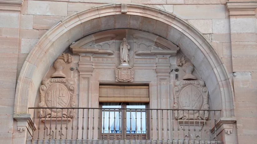 Detalle de la Casa del Arco de Villanueva de los Infantes