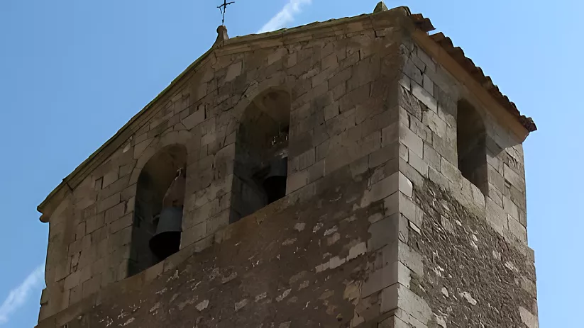 Detalle de la iglesia de Tierzo de Guadalajara