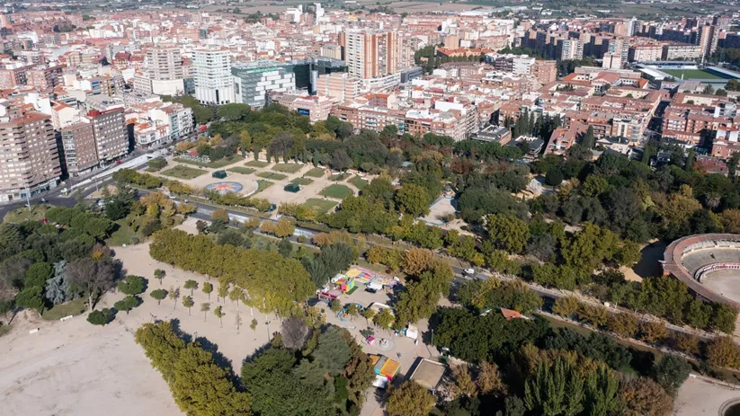 Panorámica de los Jardines del Prado de Ciudad Real