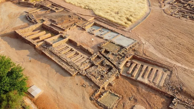 Vista aérea del yacimiento Cerro de las Cabezas
