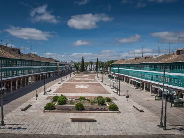 Panorámica de la Plaza Mayor de Almagro