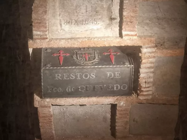 Restos de Quevedo en la Iglesia de San Andrés de Villanueva de los Infantes