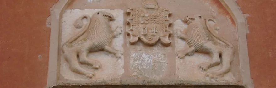 Detalle del Palacio de Torremejía o Torrubia en Granátula de Calatrava