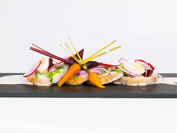 Plato del restaurante Molino de Alcuneza