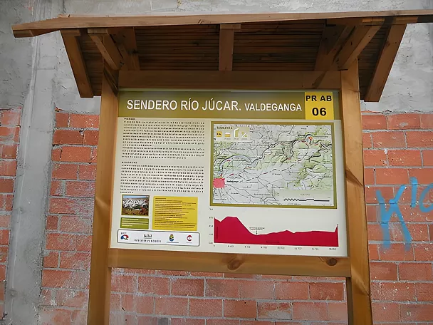 Cartel Ruta PR-AB06 Sendero del Júcar