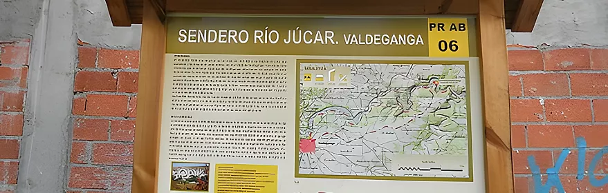 Cartel Ruta PR-AB06 Sendero del Júcar