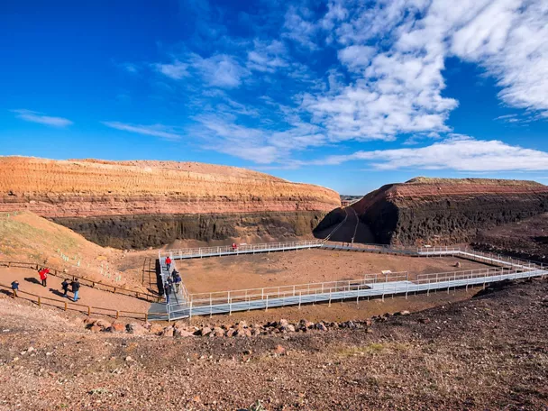 Volcán museo Cerro Gordo en Granátula de Calatrava