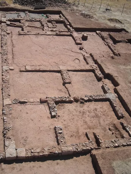 Yacimiento arqueológico de La Ontavia, vista aérez