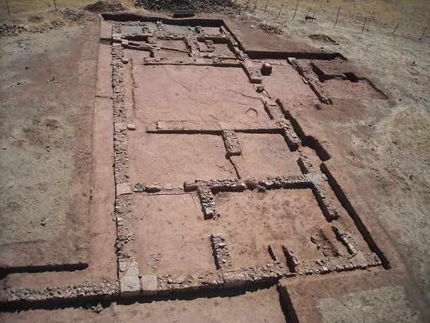 Yacimiento arqueológico de La Ontavia, vista aérez