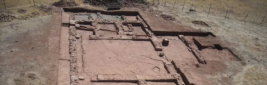 Yacimiento arqueológico de La Ontavia, vista aérez