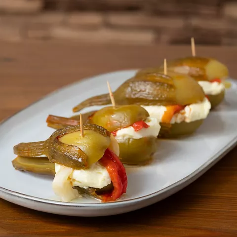 Berenjenas de almagro, rellenas con atascaburras