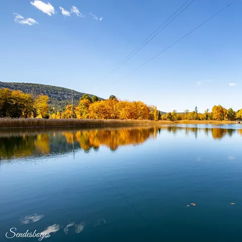 Panorama de la laguna de Uña en la provinciad de Cuenca