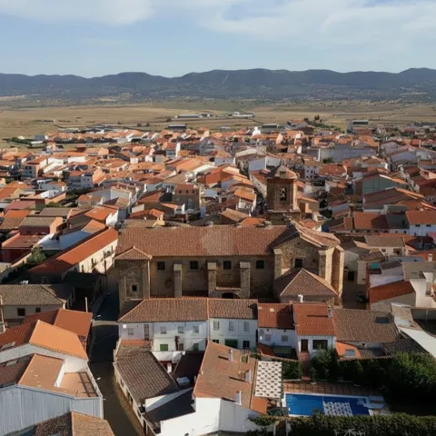 Vista aérea de Agudo, Ciudad Real