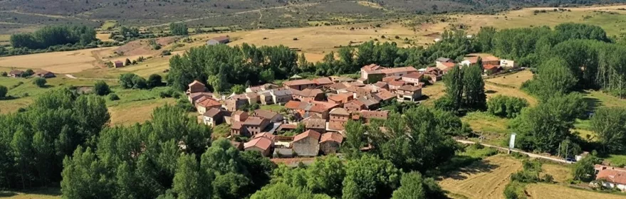 Vista panorámica de un pueblo