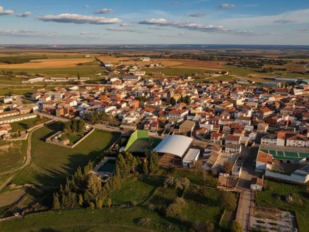 Vista aérea del núcleo urbano.