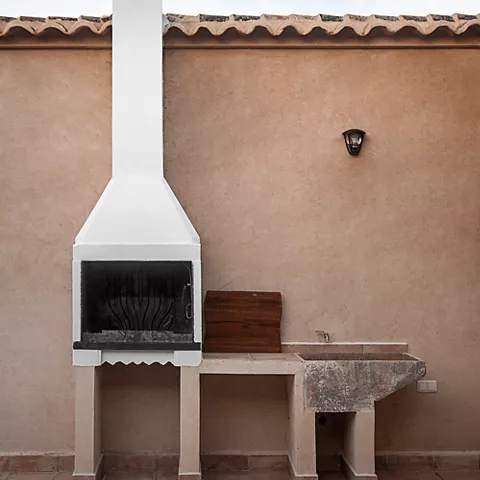 Barbacoa en patio
