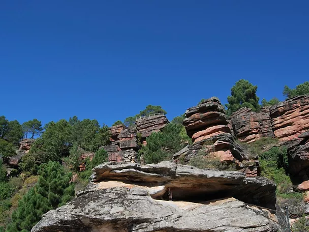 Formaciones rocosas del barranco.