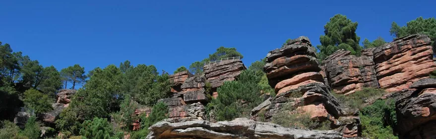 Formaciones rocosas del barranco.