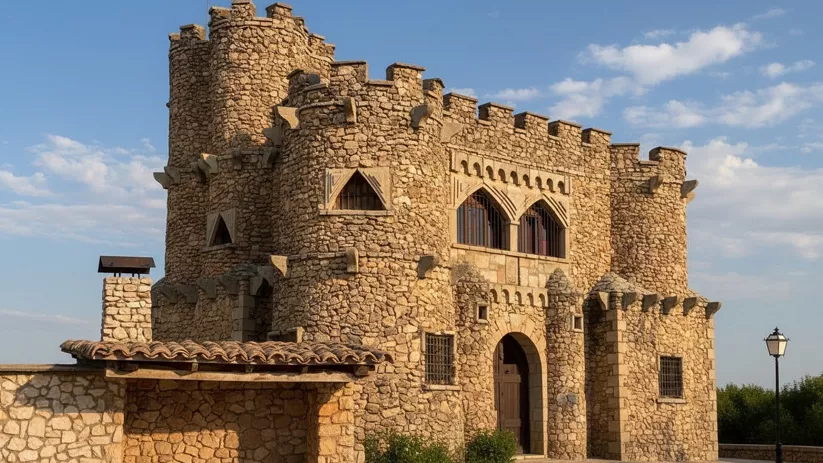 Edificio fortificado de piedra.