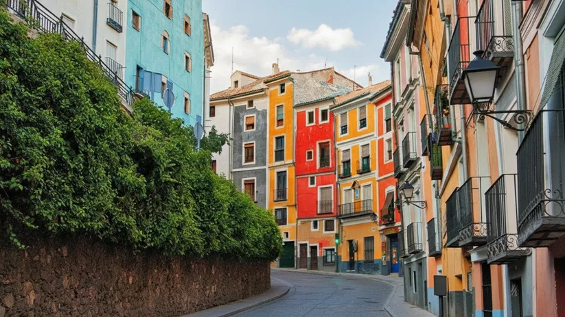 Casas históricas al borde del cañón