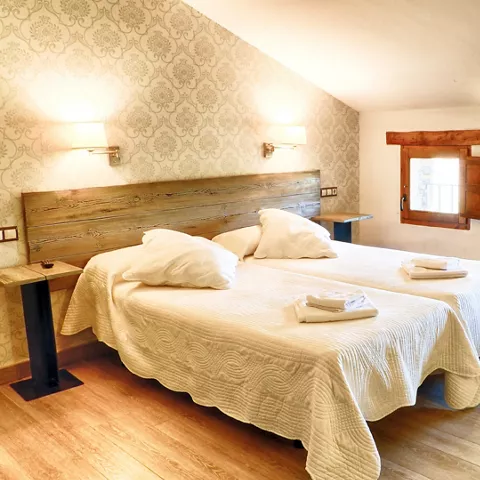 vista desde la entrada de la Habitación 4 de la casa rural el roble hueco